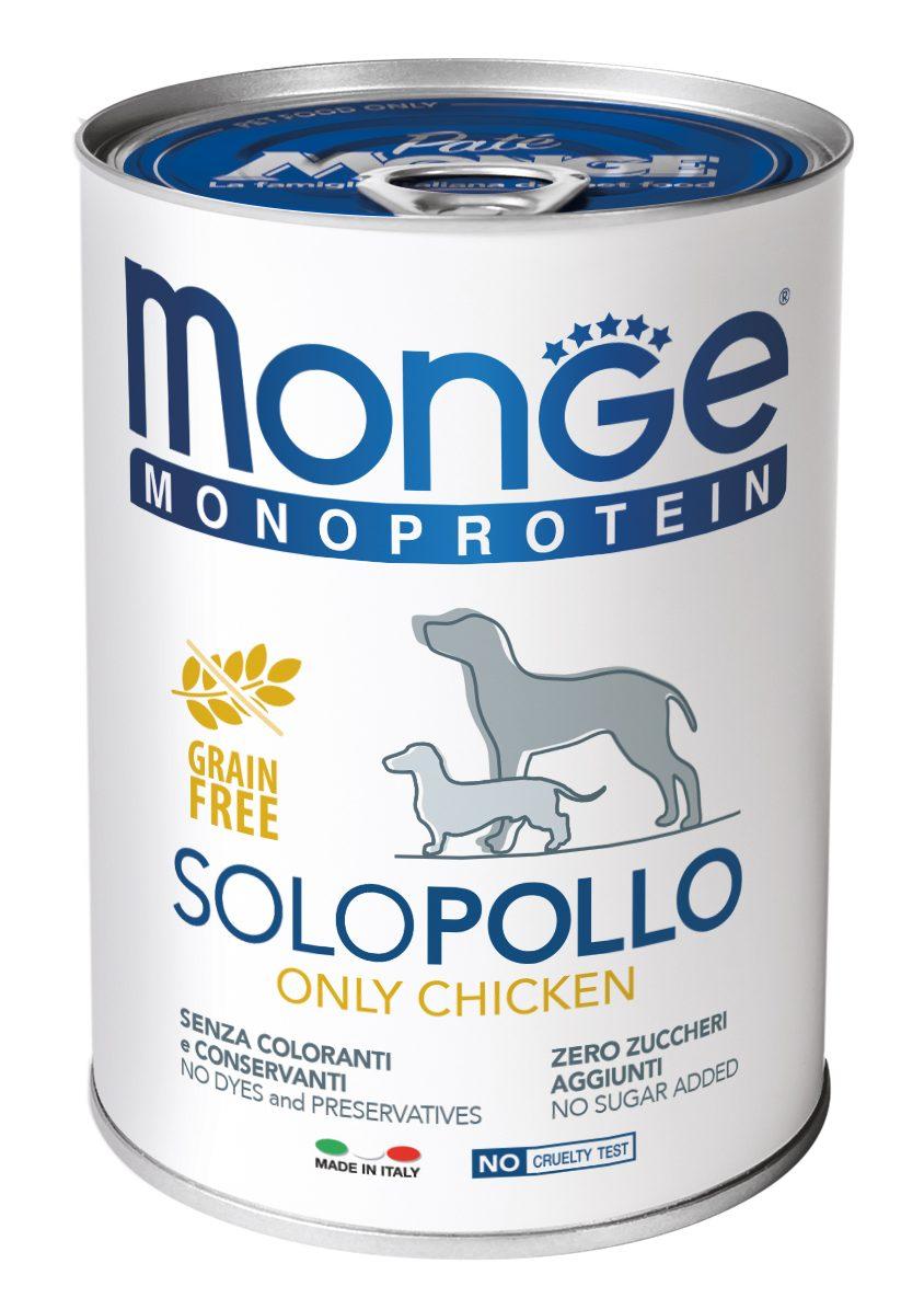 Консерви Monge Solo Polo (з м'ясом курчати) 400 г