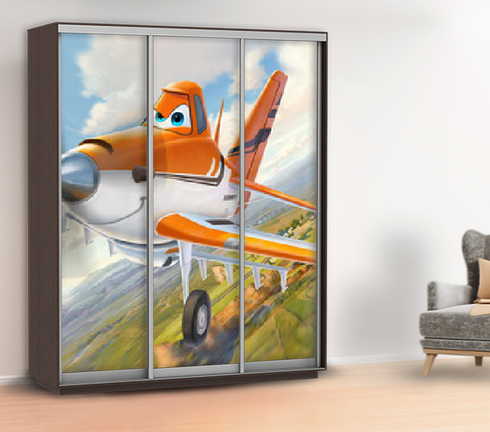 Наклейка в дитячу на шафу, двері, стіни 240 х 100 см із захисною ламінацією