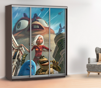 Наклейка в дитячу на шафу, двері, стіни 240 х 100 см із захисною ламінацією