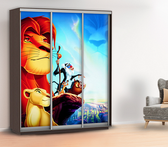 Наклейка в дитячу на шафу, двері, стіни 240 х 100 см із захисною ламінацією