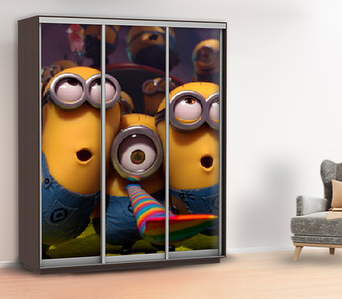 Наклейка в дитячу на шафу, двері, стіни 240 х 100 см із захисною ламінацією