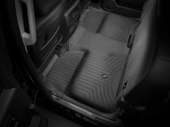 Килими гумові WeatherTech GMC Sierra 2015-2018 задній чорний (Crew CARPET)