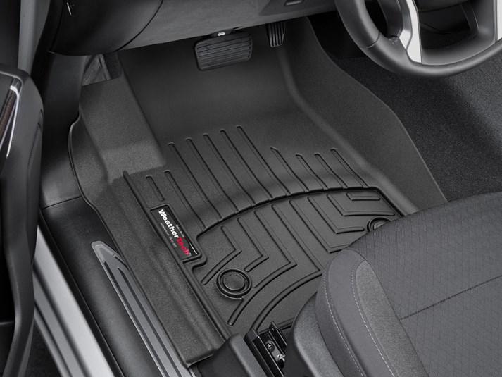 Килими гумові WeatherTech GMC Sierra 2019+ передні чорні (Dubl & Crew CARPET. consol )