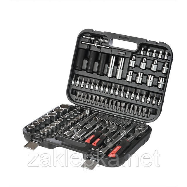 Набір інструментів 111 од. STORM, 1/2", 1/4", Сr-V INTERTOOL ET-8111