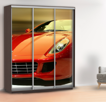 Наклейка в дитячу на шафу, двері, стіни 240 х 100 см із захисною ламінацією