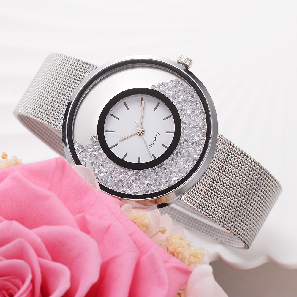 Годинник наручний жіночий залізний срібло