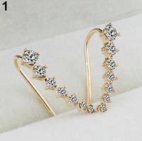 Сережки-гвоздики жіночі під золото, цинковий сплав