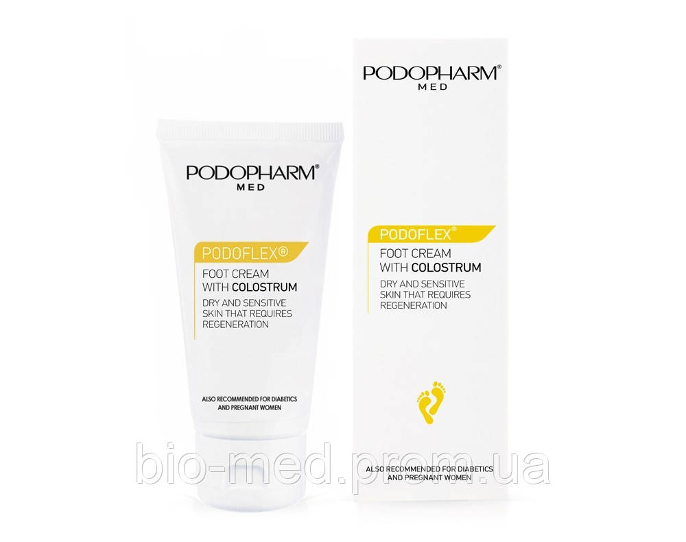 Podopharm Крем для ніг із молозивом — Podopharm Foot Cream with Colostrum, 75 мл, фото 1