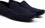 Мокасини чоловічі сині нубук перфорація літнє взуття великих розмірів Rosso Avangard BS M4 Perf Blu Sea, фото 6