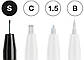 Набір капілярних ручок Faber-Castell PITT Artist Pen black & white чорний/білий 4 шт різних діаметрів, 167151, фото 3