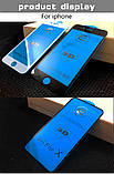 Захисне скло 9D для Iphone 7 чорне Premium якість, фото 9