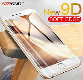 Захисне скло 9D для Iphone 6 Біла Premium якість