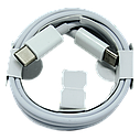 Кабель USB cable Foxconn Type-C to Type-C білий для Apple MacBook/iPad, фото 2