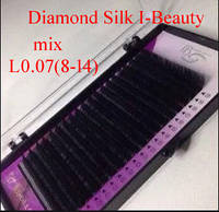 Ресницы i-Beauty Diamond Silk "MIX" L0.07 8-14мм