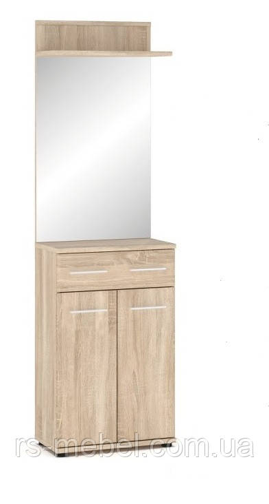 Комод 2Д1Ш із дзеркалом "Тріо" (Мебель-Сервіс), фото 1