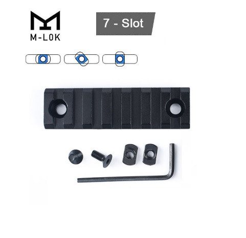 Планка на 7 слотів Weaver/ Picatinny M-Lok