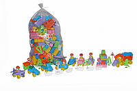 Детский пластиковый конструктор Polesie "Строитель", 348 элементов