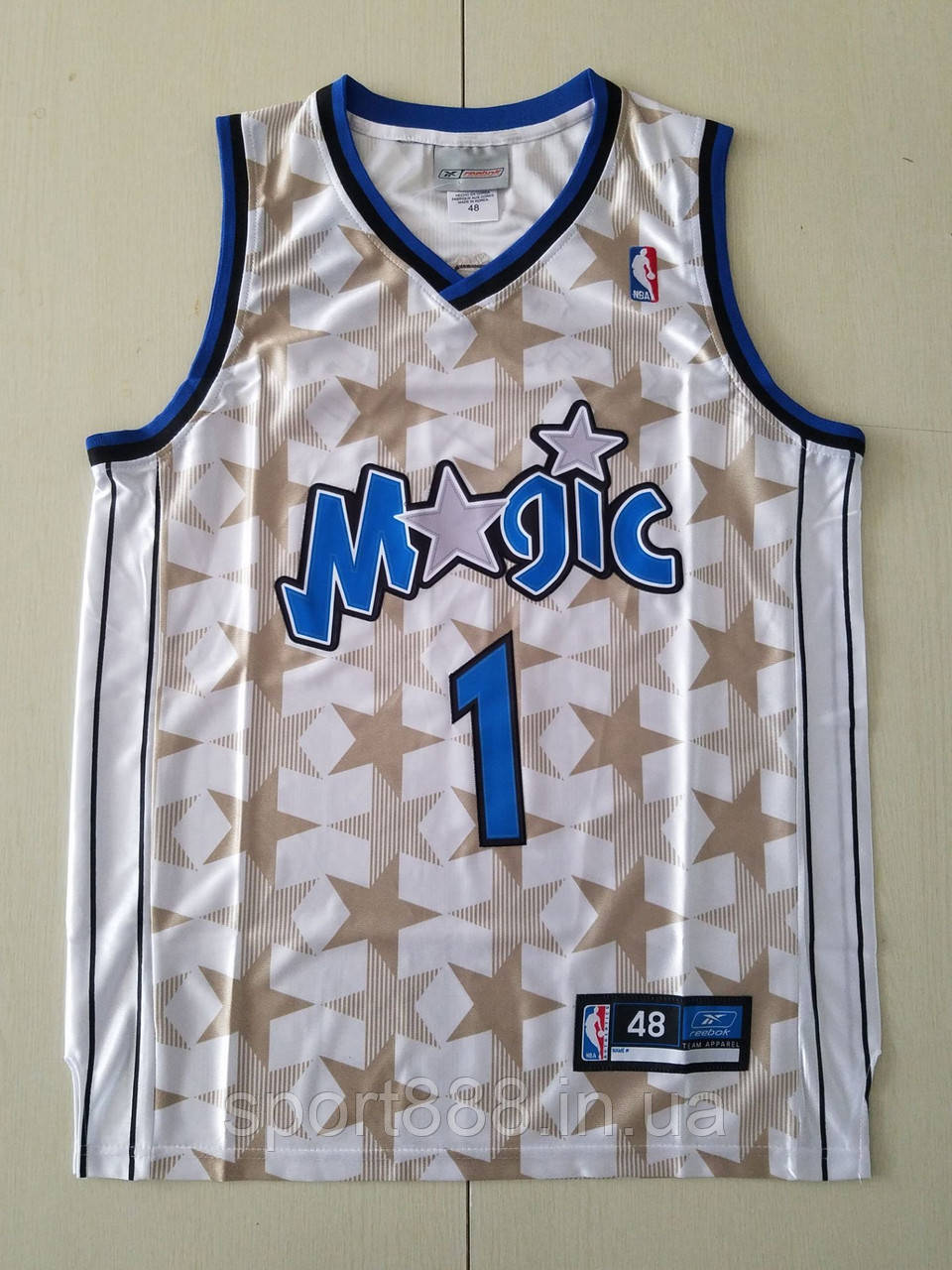 Біла баскетбольна майка Tracy McGrady No1 (Макгреді) Orlando Magic