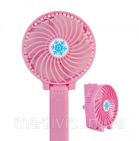 Вентилятор мини Handy Mini Fan, зарядка/питание USB, РОЗОВЫЙ - фото 1 - id-p1195882464