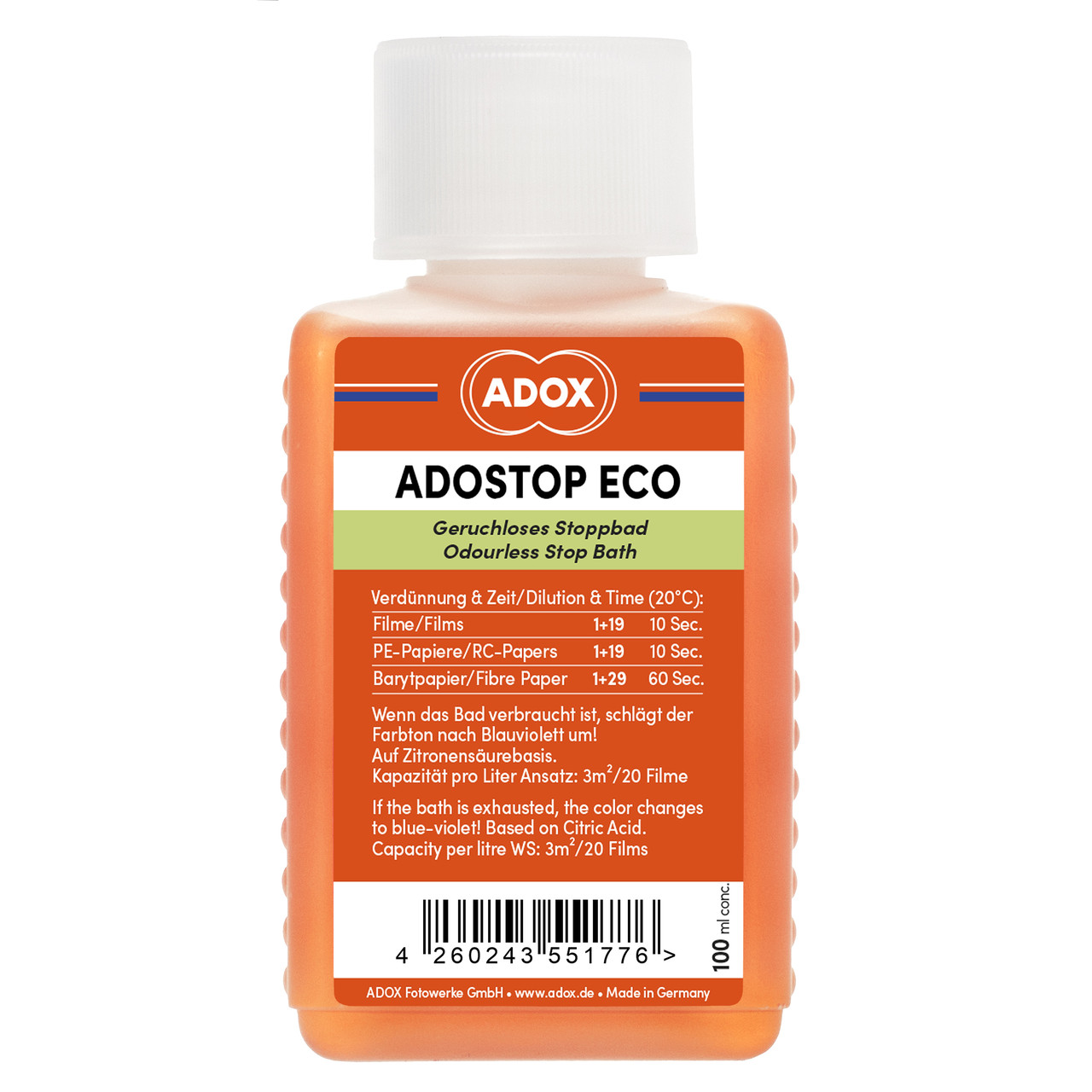 Стоп-ванна ADOX Adostop ECO.
