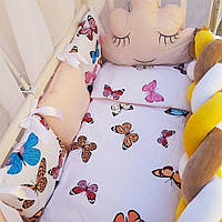 Постільний набір в ліжечко для новорожденого + косичка ТМ Бонна Коса