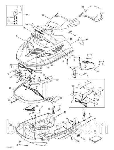 Капот Ski-Doo BRP HOOD, фото 1