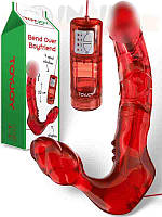 Жіночий безремневий страпон Toy Joy з вібрацією Bend Over Boyfriend aiw Якість AIW Or6, фото 2