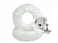 Якісні наручники Toy Joy (Гландія) Furry Fun, білі aiw Якість AIW Or34, фото 2