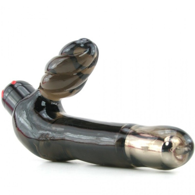 Жіночий безремневий страпон Vibrating Strapless Strap-On з вібрацією від Pipedream aiw Якість AIW Or399, фото 1