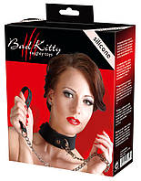 Нашийник із повідцем Bad Kitty Silicone Collar and Leash aiw Якість AIW Or480, фото 5