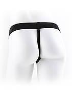 Реалістичний порожнистий страпон Vibrating Hollow Strap-On with Balls 9" aiw Якість AIW Or509, фото 3