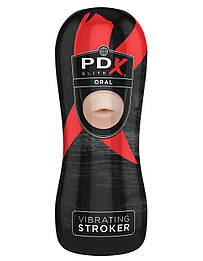 Мастурбатор із вібрацією PDX Elite Vibrating Stroker Oral від Pipedream aiw Якість AIW Or797
