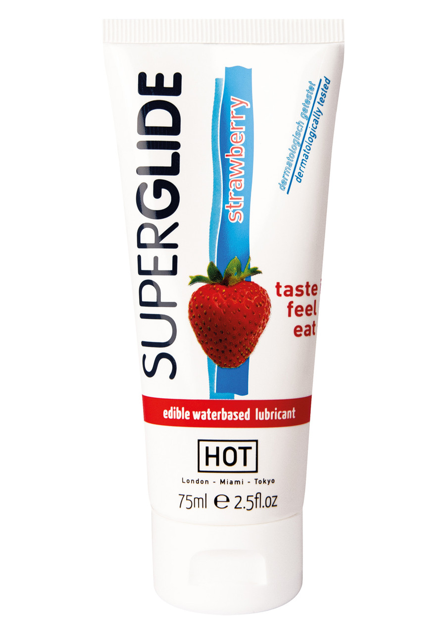 Оральний лубрикант Hot Superglide Strawberry 75 мл aiw Якість AIW Or827, фото 1