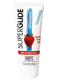 Оральний лубрикант Hot Superglide Strawberry 75 мл aiw Якість AIW Or827