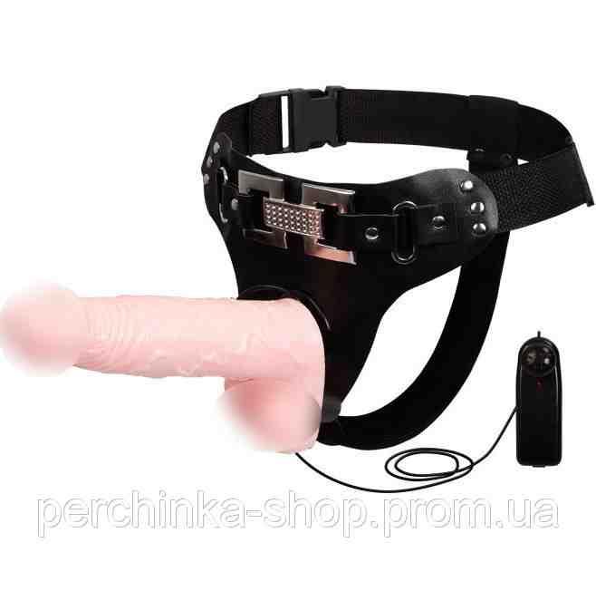Страпон Baile Ultra Passionate Harness з вібрацією aiw Якість AIW Or221, фото 1