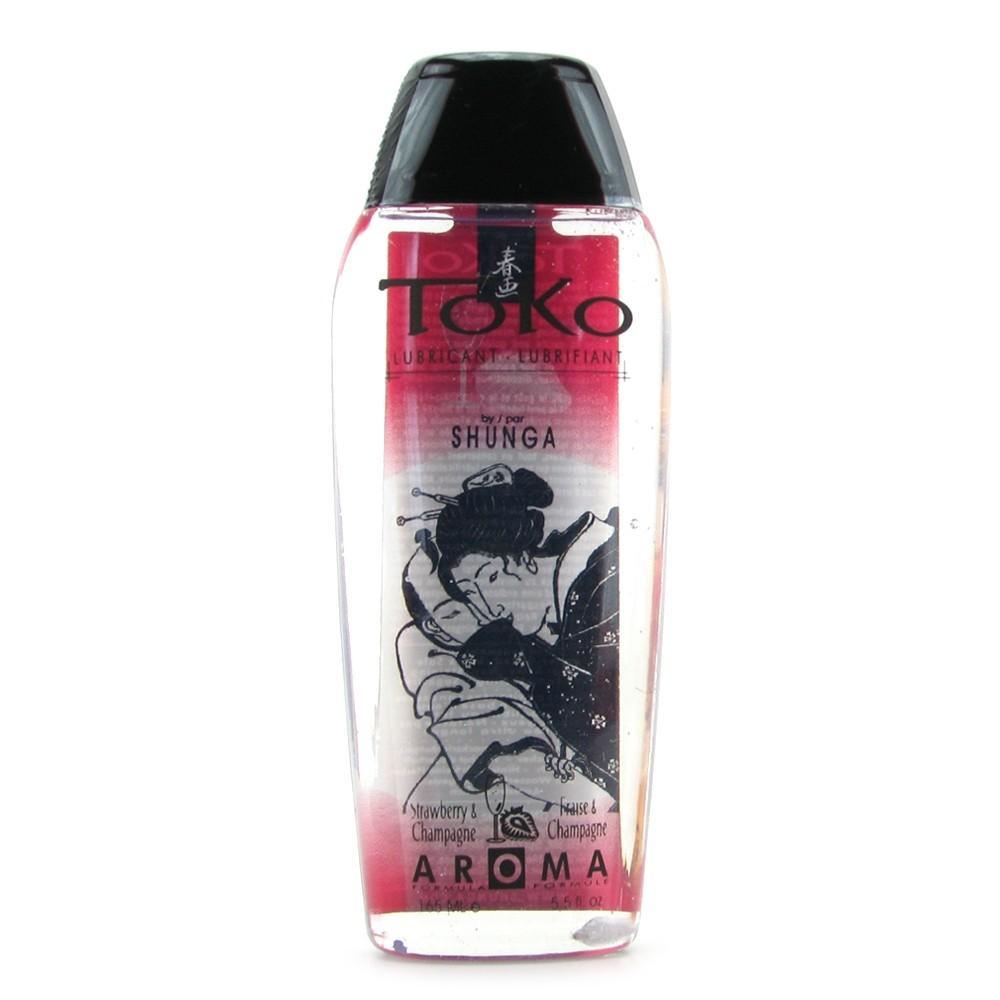 Лубрикант на водній основі Shunga Toko Aroma Lubricant Strawberry Wine з ароматом і смаком полуниці 165 мл aiw AIW Or938, фото 1