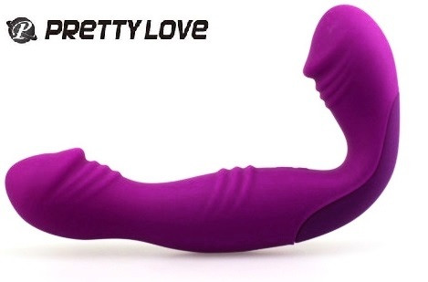 Безремневий страпон із вібрацією Pretty Love Angelo aiw Якість AIW Or300, фото 1