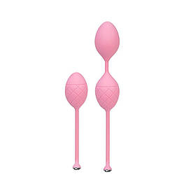 Набір вагінальних кульок зі зміщеним центром ваги Pillow Talk Frisky Pleasure Balls Pink aiw Якість AIW Or1132