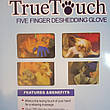 Рукавичка для вичісування шерсті домашніх тварин кішок і собак True Touch (реальні фото), фото 4