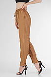 Штани банани жіночі літні на гумці Штани жіночі однотонні на літо VS 1117 пудра, фото 5