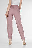 Штани банани жіночі літні на гумці Штани жіночі однотонні на літо VS 1117 пудра, фото 2