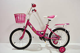 Велосипед 16"- Remmy VIOLETTA рама10" розово-білий (глянець)