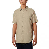 Мужская бежевая летняя рубашка Columbia Under Exposure YD Short Sleeve,S,M,XXL, 1715221-239