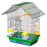 Клетка для птиц Лорі Шанхай Цинк 40 х 33 х 23 см Зеленая