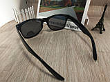 Сонцезахисні окуляри з поляризацією Ray Ban Wayfarer — глянсова оправа, фото 6