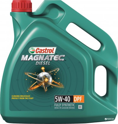 Синтетична олива CASTROL 5w-40 MAGNATEC Diesel DPF 4 л оригінал! Є підбір фільтрів