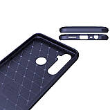 Чохол протиударний Slim Carbon Series для Realme 5 Pro, синій, карбоновий чохол реал мі 5 про, TPU, фото 3