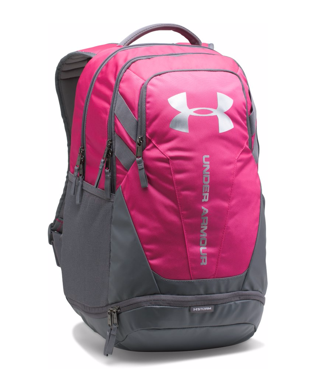 Рюкзак спортивний міський Under Armour Hustle 3.0 Сірий/рожевий (1294720-654)