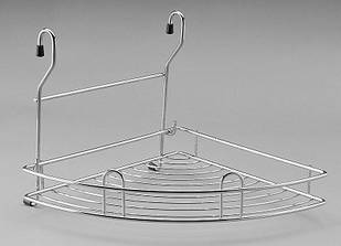 Полиця навісна на релинг кутова 27 см (сатин) Homet R-015