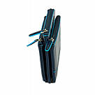 Сумочка Piquadro Blue Square на блискавці з 3 відділ. AC2925B2/BLU2, фото 6